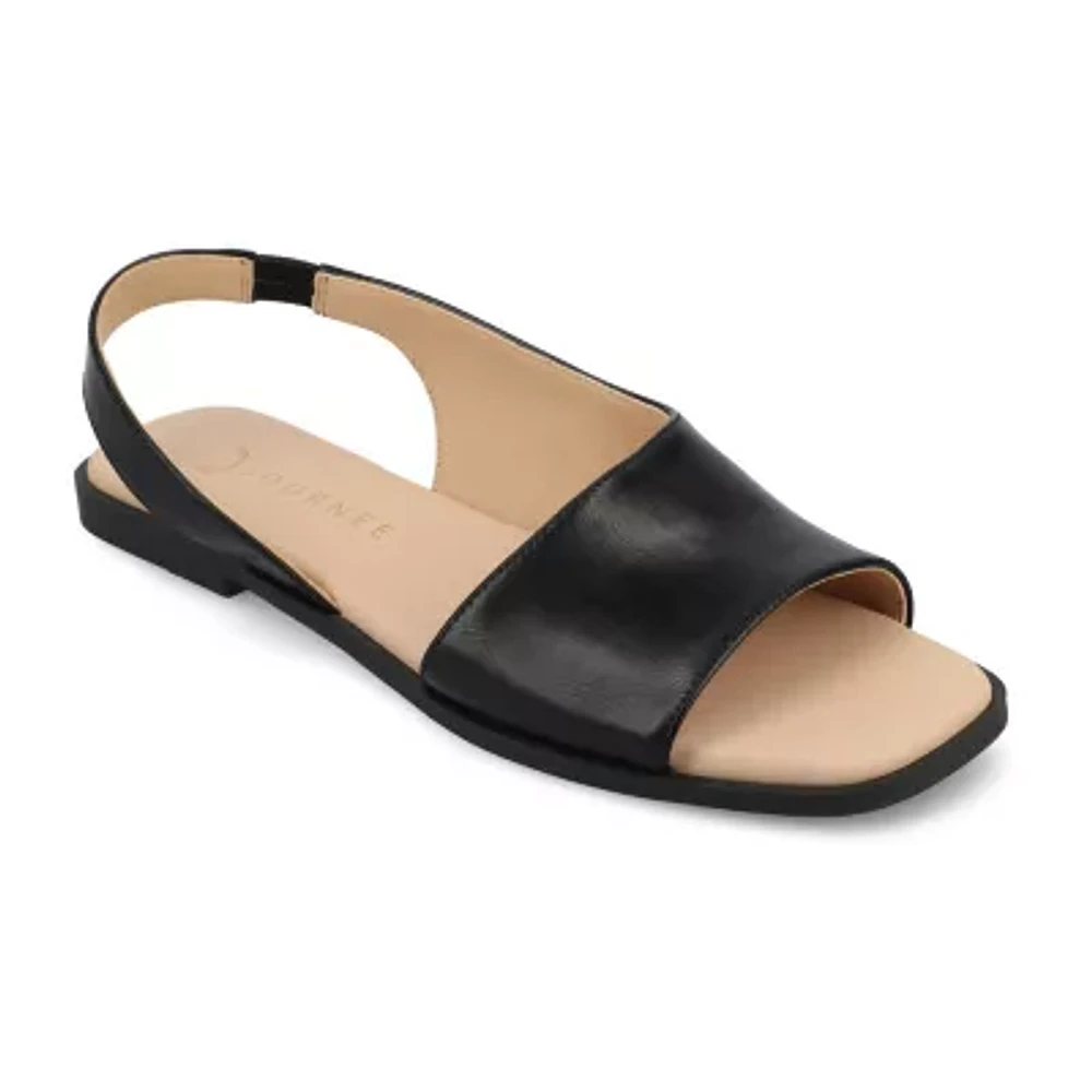 Journee Collection Womens Brinsley Slingback Strap Flat Sandals