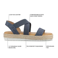 Journee Collection Womens Caroline Wedge Sandals