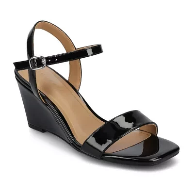 Journee Collection Womens Clayr Wedge Sandals