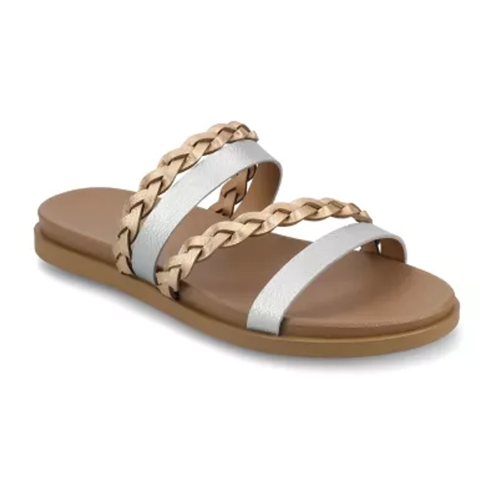 Journee Collection Womens Colette Flat Sandals