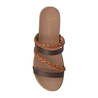 Journee Collection Womens Colette Flat Sandals