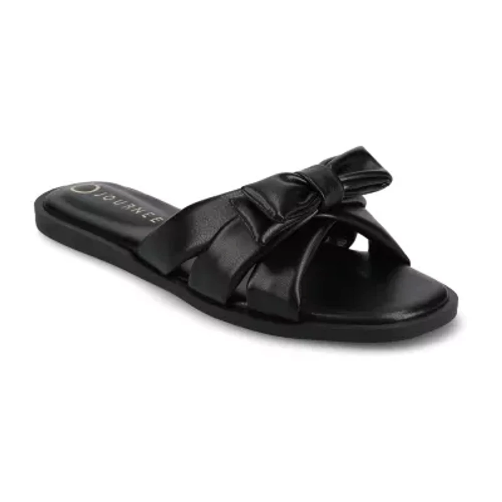 Journee Collection Womens Prylin Flat Sandals