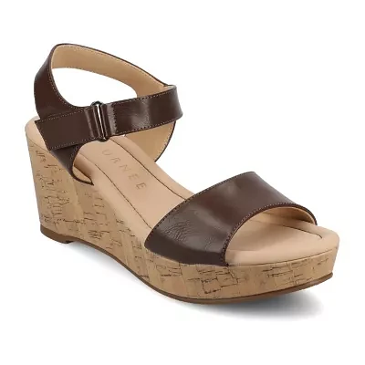 Journee Collection Womens Ranae Wedge Sandals