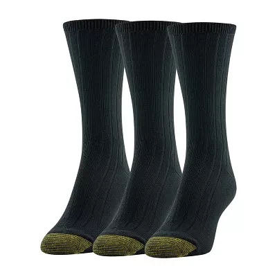 Gold Toe Ultra Soft 3 Pair Crew Socks Womens