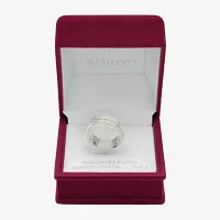 Sparkle Allure Cubic Zirconia Pure Silver Over Brass Band