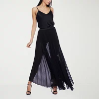 Premier Amour Womens Long Flared Skirt