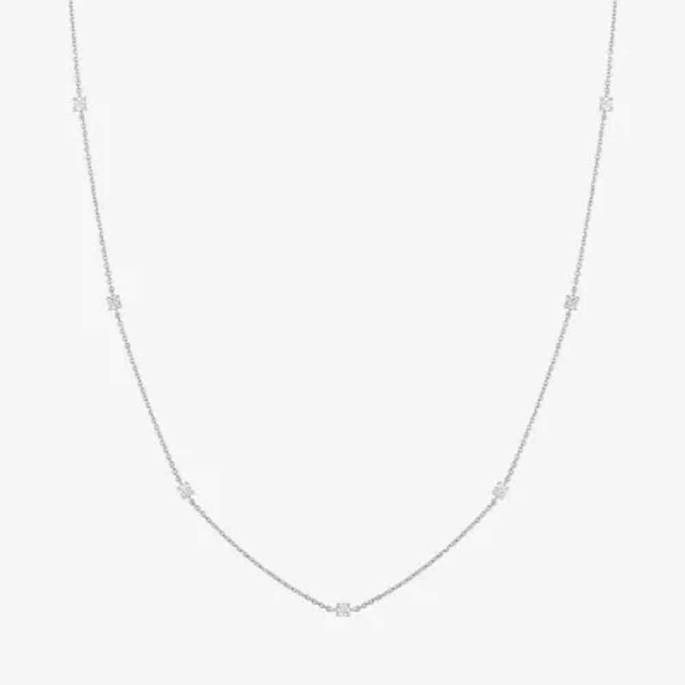 Diamond Addiction (G-H / I1-I2) Womens 1/3 CT. T.W. Lab Grown White 10K Gold Round Pendant Necklaces