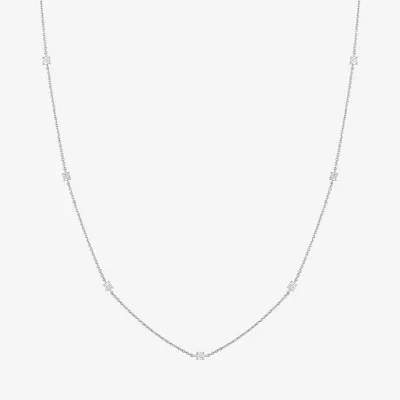 Diamond Addiction (G-H / I1-I2) Womens 1/3 CT. T.W. Lab Grown White 10K Gold Round Pendant Necklaces