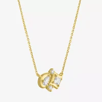 Diamond Addiction (G-H, I1-I2) Womens 1/3 CT. T.W. Lab Grown White Diamond 10K Gold Pear Pendant Necklace