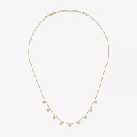 (G-H/ I1-I2) Womens 1/6 CT. T.W. Lab Grown White Diamond 14K Gold Over Silver Sterling Silver Heart Pendant Necklaces