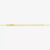 (G-H/ I1-I2) Womens 1/6 CT. T.W. Lab Grown White Diamond 14K Gold Over Silver Sterling Silver Heart Pendant Necklaces