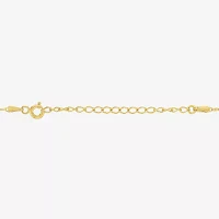 (G-H/ I1-I2) Womens 1/10 CT. T.W. Lab Grown White Diamond 14K Gold Over Silver Sterling Silver Circle Pendant Necklaces