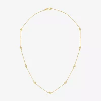 Diamond Addiction (G-H Womens 1/10 CT. T.W. Lab Grown White Diamond 14K Gold Over Silver Sterling Silver Star 16 Inch Pendant Necklace