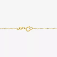 Diamond Addiction (G-H Womens 1/10 CT. T.W. Lab Grown White Diamond 14K Gold Over Silver Sterling Silver Star 16 Inch Pendant Necklace