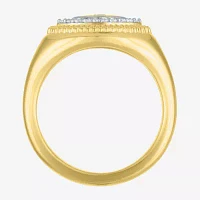 Diamond Addiction (G-H, I1-I2) Womens 1/6 CT. T.W. Lab Grown White 14K Gold Over Silver Sterling Evil Eye Cocktail Ring