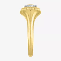 Diamond Addiction (G-H, I1-I2) Womens 1/6 CT. T.W. Lab Grown White 14K Gold Over Silver Sterling Evil Eye Cocktail Ring