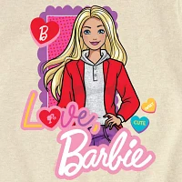 Big Girls Crew Neck Short Sleeve Barbie T-Shirt