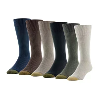 Gold Toe Stanton 6 Pair Crew Socks Mens