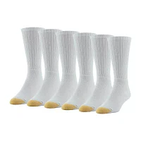 Gold Toe Harrington 6 Pair Big and Tall Crew Socks Mens