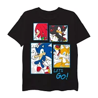 Toddler Boys Round Neck Short Sleeve Sonic the Hedgehog Graphic T-Shirt