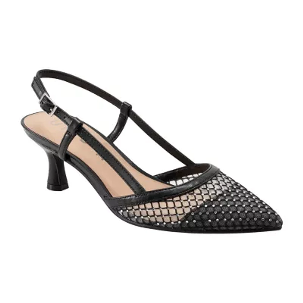 Unisa Womens Evrett Pointed Toe Kitten Heel Pumps
