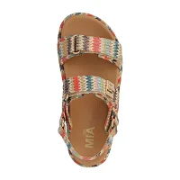 Mia Girl Ryann Womens Adjustable Strap Footbed Sandals