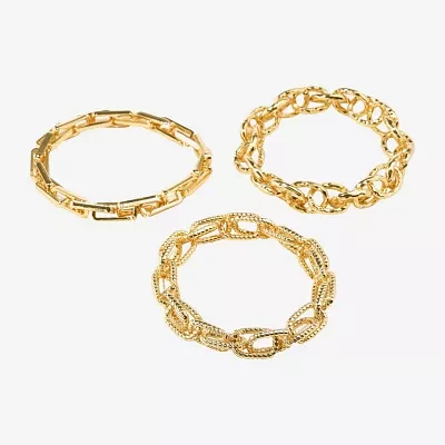 Bijoux Bar Gold Tone 3-pc. Bracelet Set