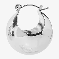 Bijoux Bar Silver Tone Hoop Earrings