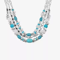 Bijoux Bar Silver Tone Silver Tone Strand Necklace