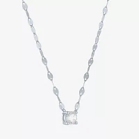 Diamond Addiction (G-H / Si2-I1) Womens 1/3 CT. T.W. Lab Grown White Diamond 10K White Gold Round Pendant Necklace