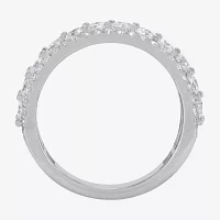 (H-I / Si1-Si2) 5.5MM 2 CT. T.W. Lab Grown White Diamond 10K Gold Anniversary Band