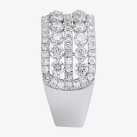 (H-I / Si1-Si2) 5.5MM 2 CT. T.W. Lab Grown White Diamond 10K Gold Anniversary Band