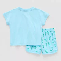 Okie Dokie Baby Boys 2-pc. Short Set