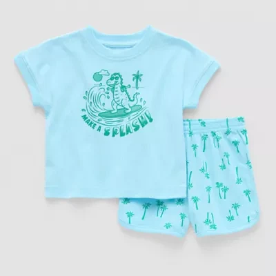 Okie Dokie Baby Boys 2-pc. Short Set
