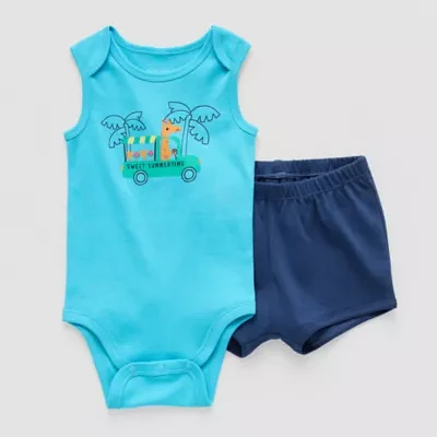 Okie Dokie Baby Boys 2-pc. Short Set