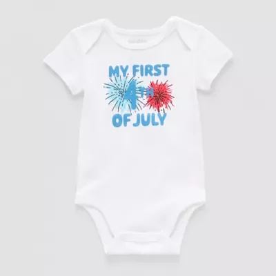 Okie Dokie Baby Boys Short Sleeve Bodysuit