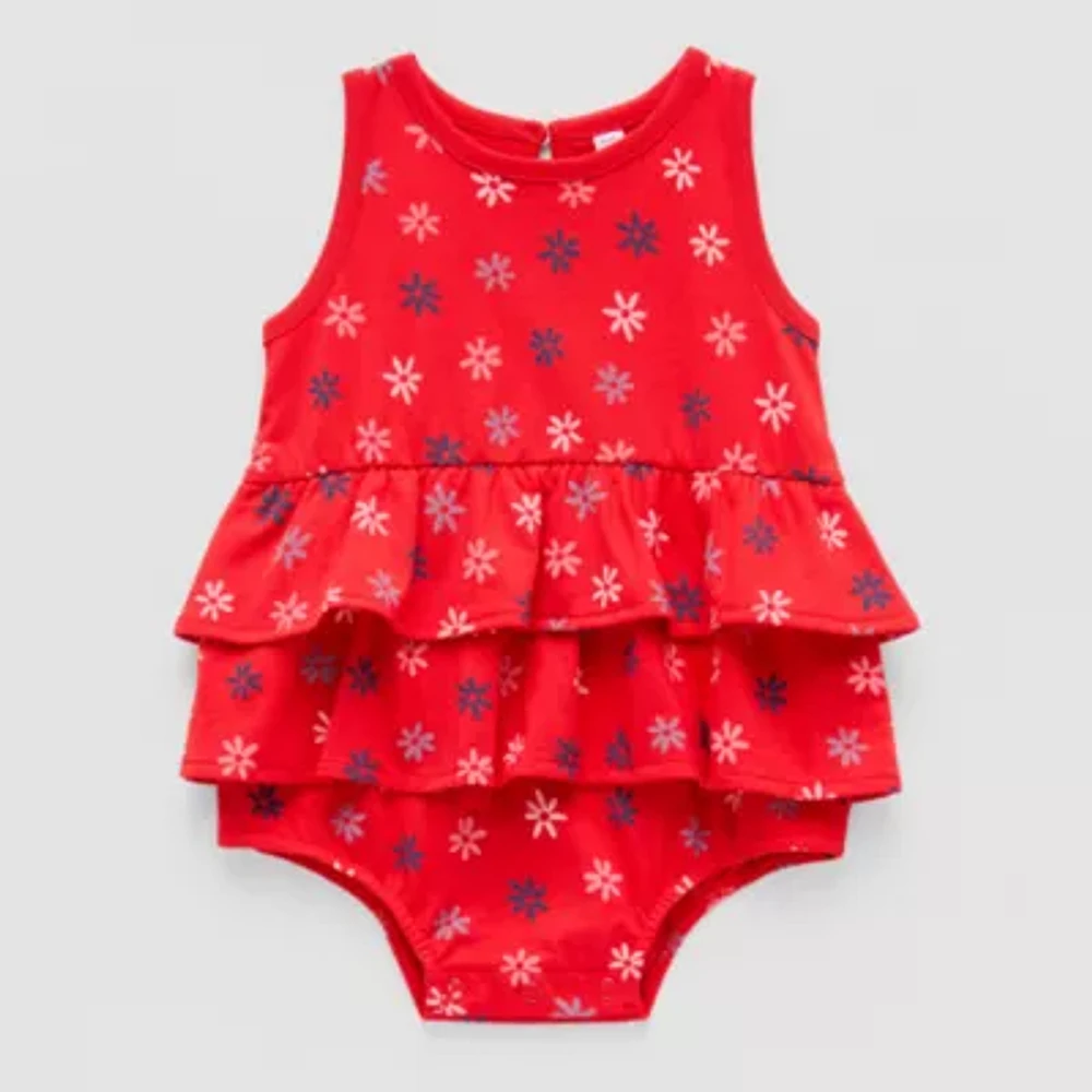 Okie Dokie Baby Girls Sleeveless Romper