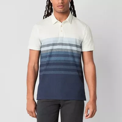 mutual weave Mens Regular Fit Short Sleeve Polo Shirt