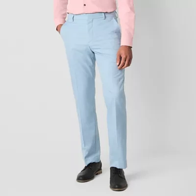J. Ferrar Mens Slim Fit Flat Front Suit Pant