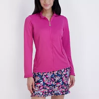 Stella Parker Womens Mock Neck Long Sleeve Sweatshirt