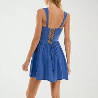 City Triangle Womens Fit + Flare Dress Juniors