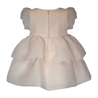 Bonnie Jean Baby Girls Short Sleeve Puffed Flower Girl Empire Waist Dress