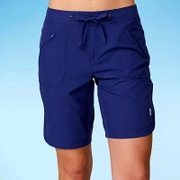 Free Country Womens Drawstring Waist Quick Dry Board Shorts