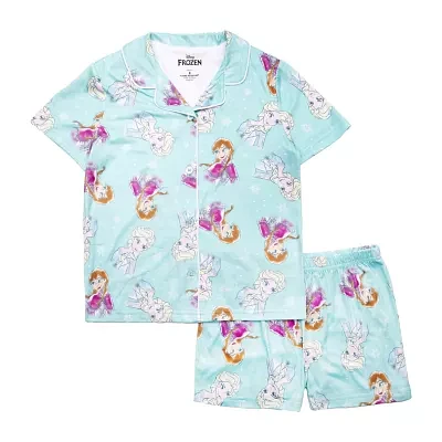 Disney Collection Little & Big Girls 2-pc. Frozen Pajama Sets