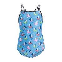 Dolfin Toddler Girls Animal One Piece Swimsuit