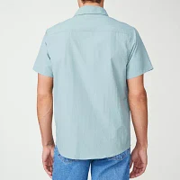 Free Country Mens Moisture Wicking Regular Fit Short Sleeve Button-Down Shirt