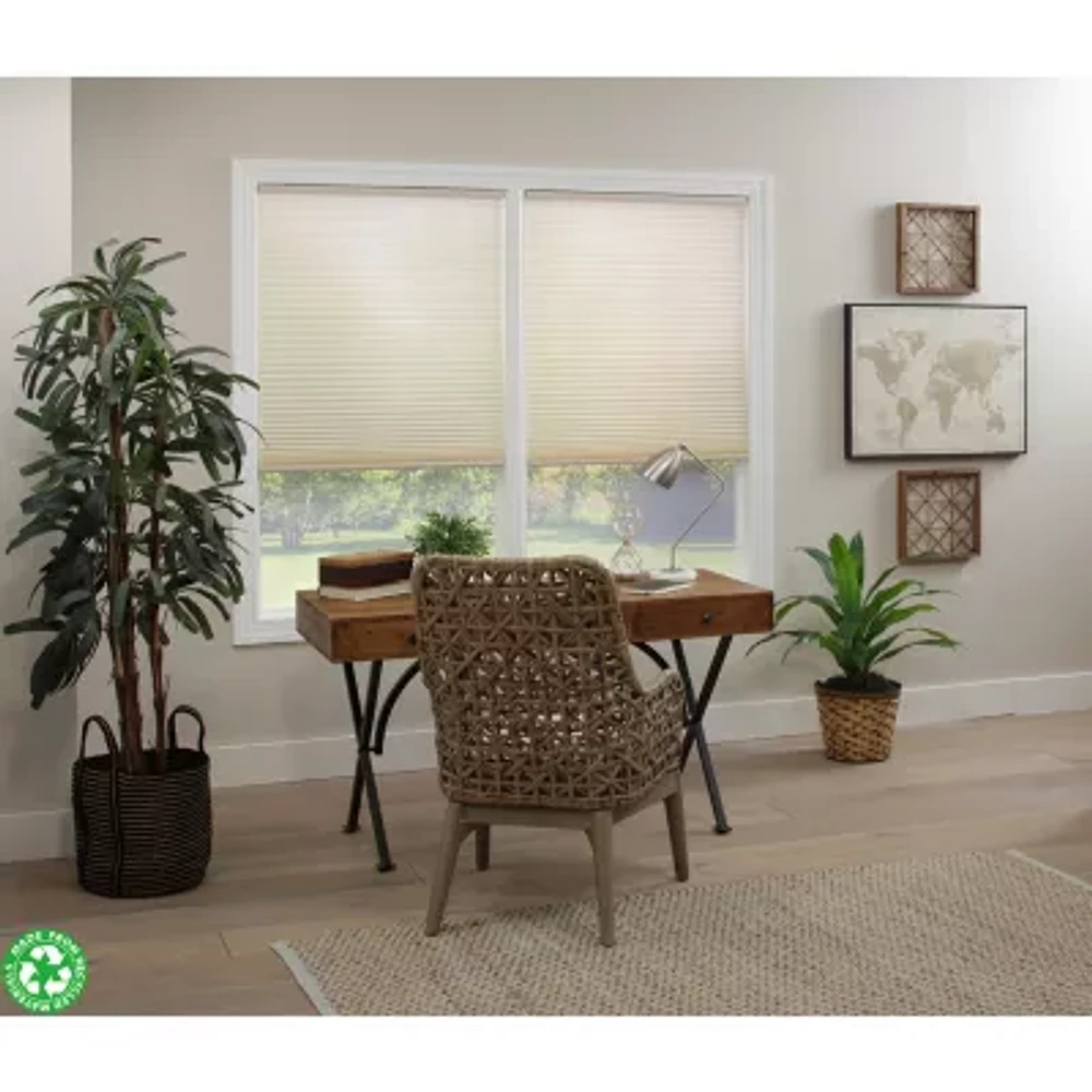 Eco Estates Honeycomb Cut-to-Width Cordless Light-Filtering Cellular Shades