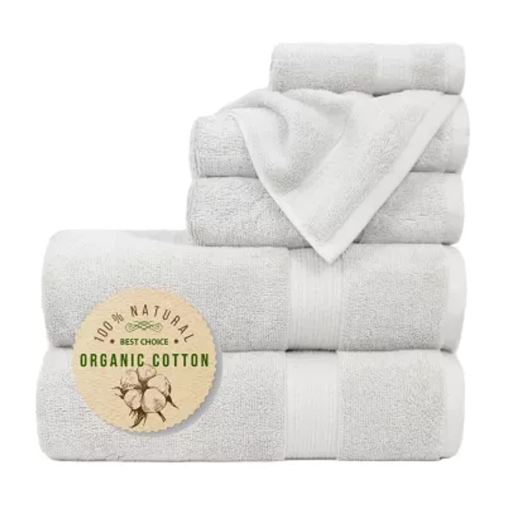 Trident Organic 6-pc. Solid Bath Towel Set