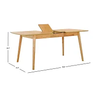 Kay Rectangular Wood-Top Dining Table