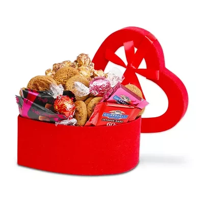 Alder Creek Red Heart Shapped Box Chocolate Gift Set